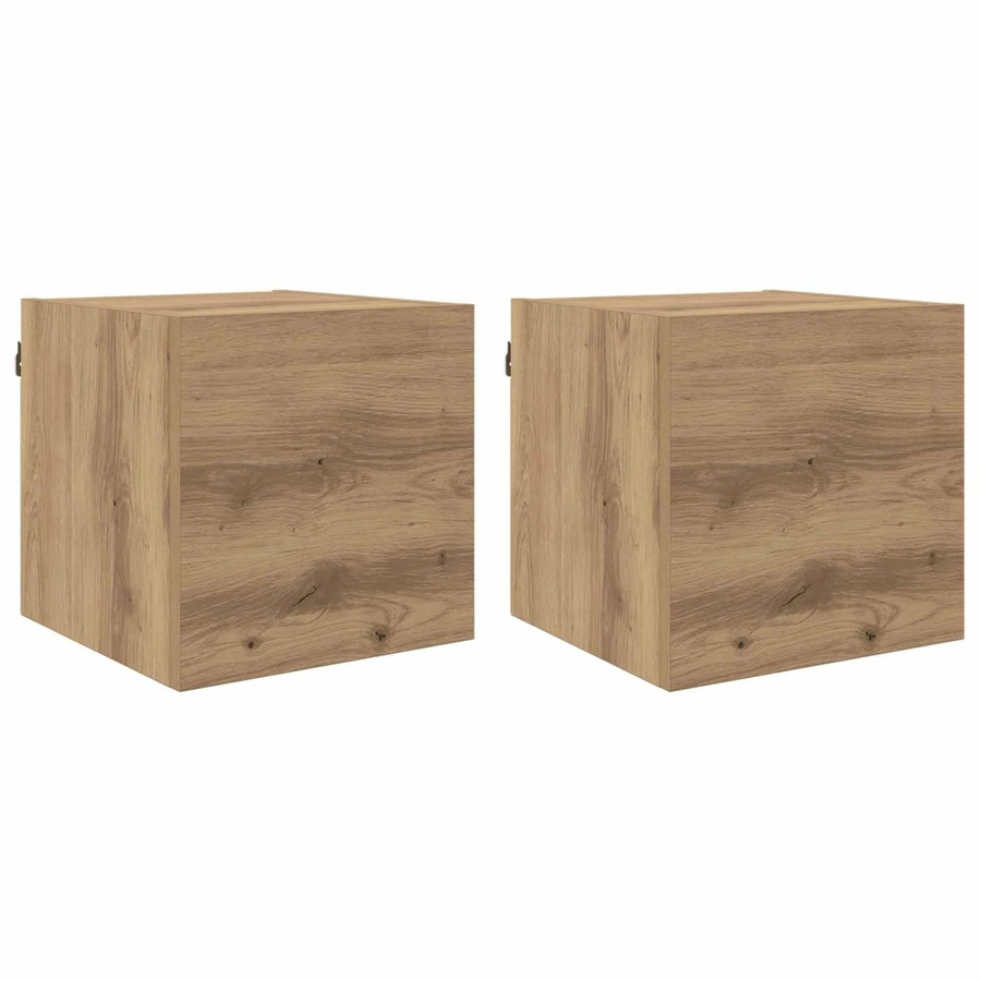 vidaXL TV-Schrank Artisan-Eiche in Braun aus Holzwerkstoff mit modernem Design, B/T/H: 30,5 x 30 x 30 cm - Bild 2