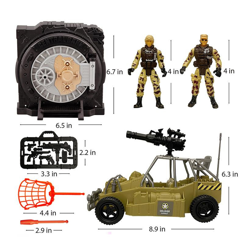 Yiran toy 1 Soldaten-Set Militär Dunkles Khaki - Bild 3