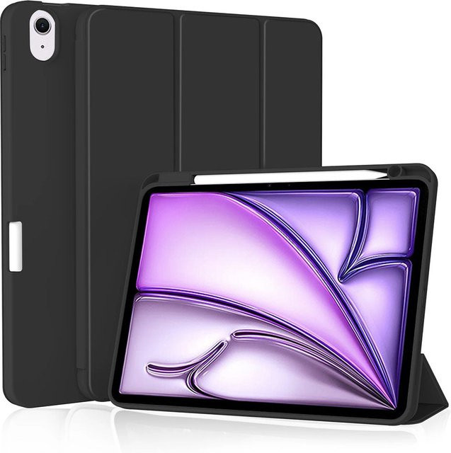 Techsuit Flex Trifold Hülle für Apple iPad Air 11 (2024, 2025, 2026), Schwarz - Bild 1