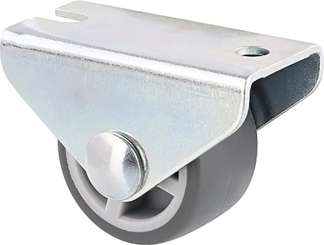 Wagner Möbel Bockrolle verzinkt in Silber mit Ø 25 mm Durchmesser und 40 kg Tragkraft - Bild 1