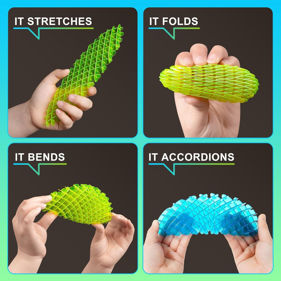 Yiran toy Fidget Wurm Spielzeug Dehnbar Elastisches Netz - Bild 2