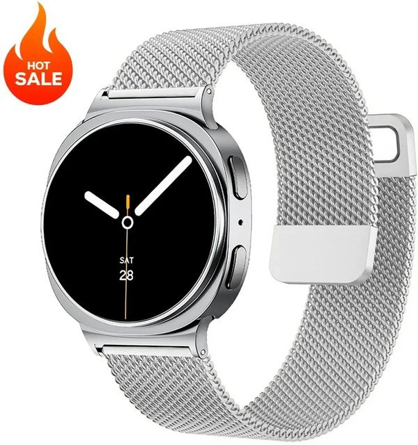 Uhrenarmband Milanaise, Edelstahl, Silber, Unisex - Bild 1