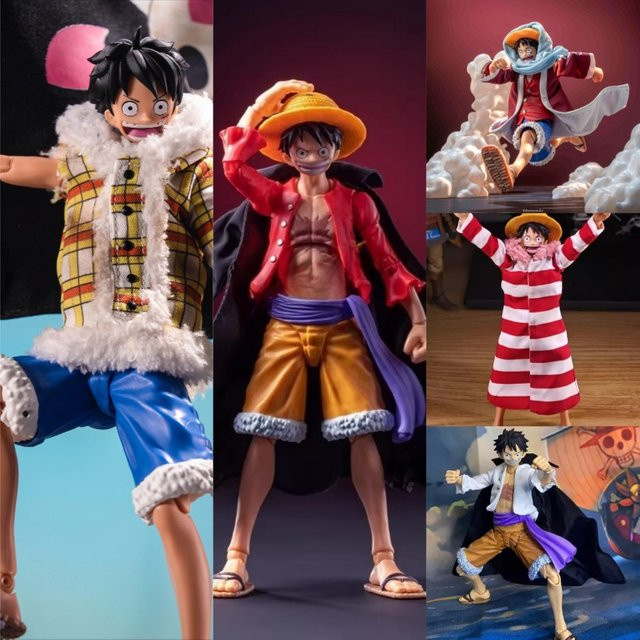 Bandai One Piece Monkey D. Luffy Umhang Mantel Kleidung Zubehör, 1/12 Maßstab - Bild 1