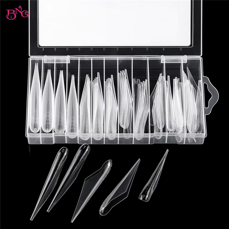 BNG Stiletto-Schmetterlingsflügel-Pfeilnagel, zwei Formen für Poly-Verlängerungsgel - Bild 4
