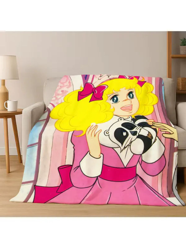 Faviora Flanelldecke Candy Candy Girl Cartoon Anime Design, weiche und warme Decke in Multicolour, B/T: 90 x 75 cm - Bild 2