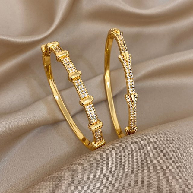 Greatera Armband, Gold, plattiertes Kupfer, Zirkonia - Bild 1
