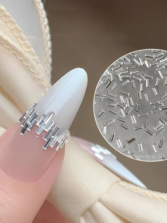 Nibiru DU Nagel-Dekoration, Silber, Glänzend, 50 Stück - Bild 4