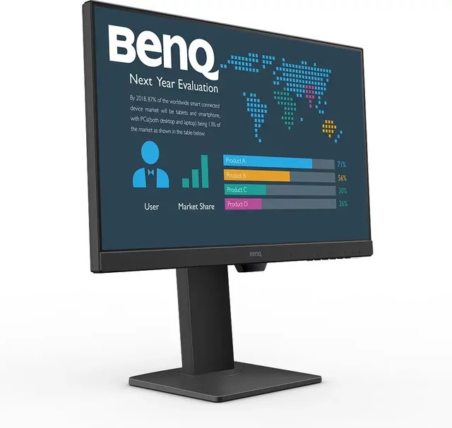 BenQ BL2486TC LED-Monitor Full HD IPS 23,8 Zoll 100Hz Schwarz mit HDMI, DisplayPort und USB-C - Bild 1