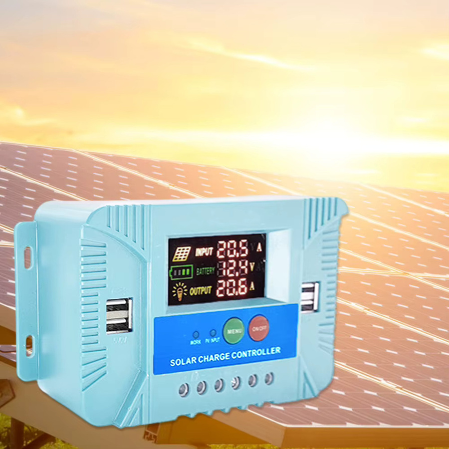 ALLOYSEED Solarladeregler für Blei-Säure-Batterien in Weiß, 12V 24V - Bild 4