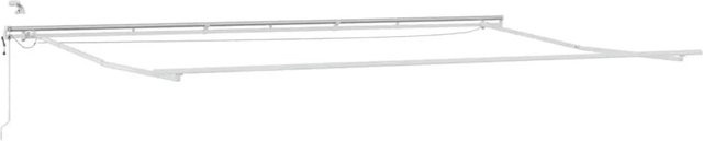 vidaXL Markisenrahmen aus Aluminium mit LED-Lichtleisten in Weiß B: 600 cm, T: 300 cm - Bild 1