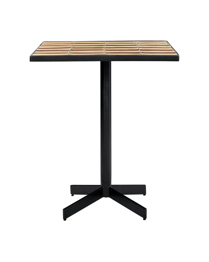 House Doctor Esstisch het cafe strips rosa aus Keramik, B/T/H: 62 x 62 x 62 cm - Bild 1