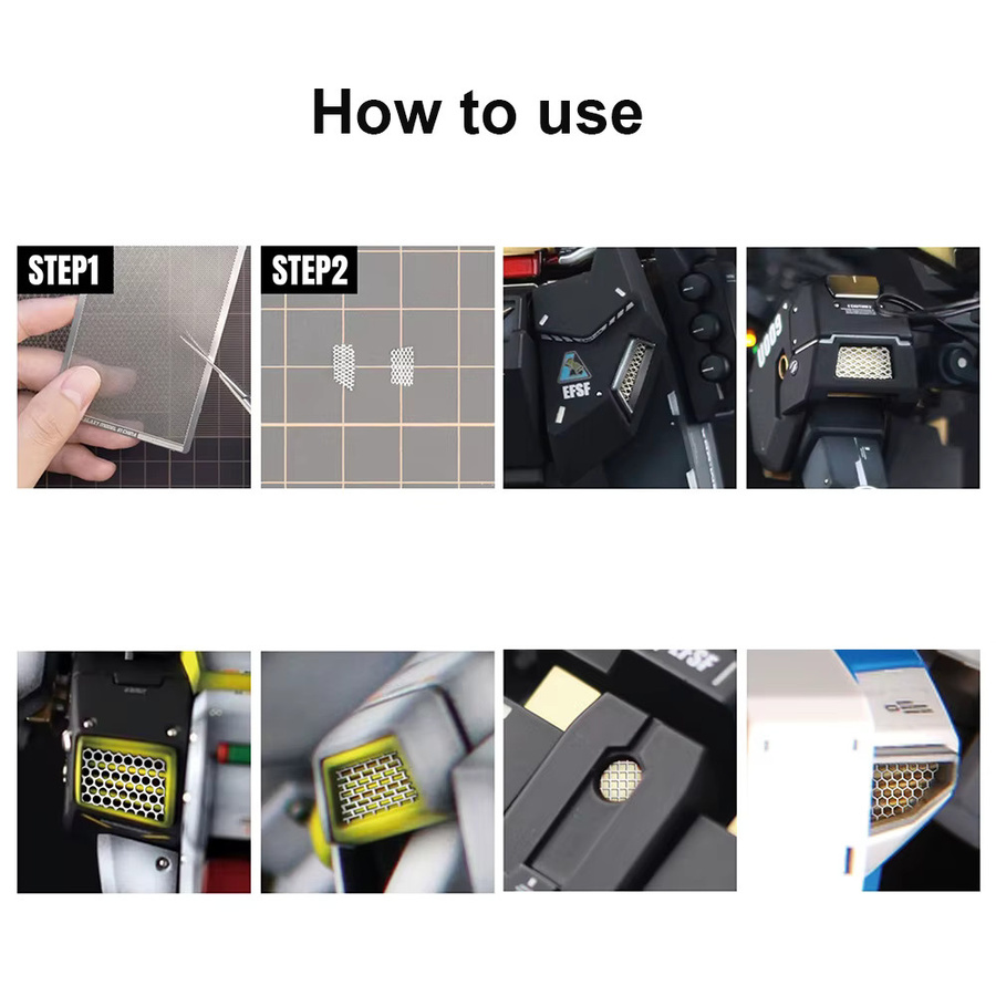 SANMERSEN Fotoätzte Heizkörper-Netzzelle, Metall, Grau - Bild 5