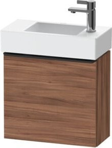 Duravit Waschtischunterschrank D-Neo mit 1 Tür, Wandmontage, Weiß/Nuss Natur, B/T/H: 48,4 x 22,2 x 44 cm - Bild 1