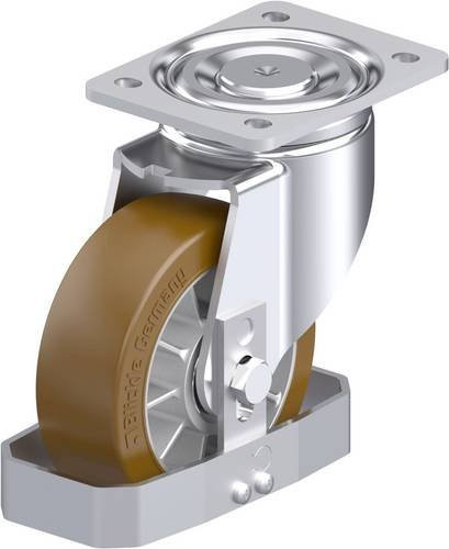Blickle Stahlblech-Lenkrolle LH-ALB 152K-FS mit Rad-Durchmesser 150 mm und einer Tragfähigkeit von 900 kg - Bild 1