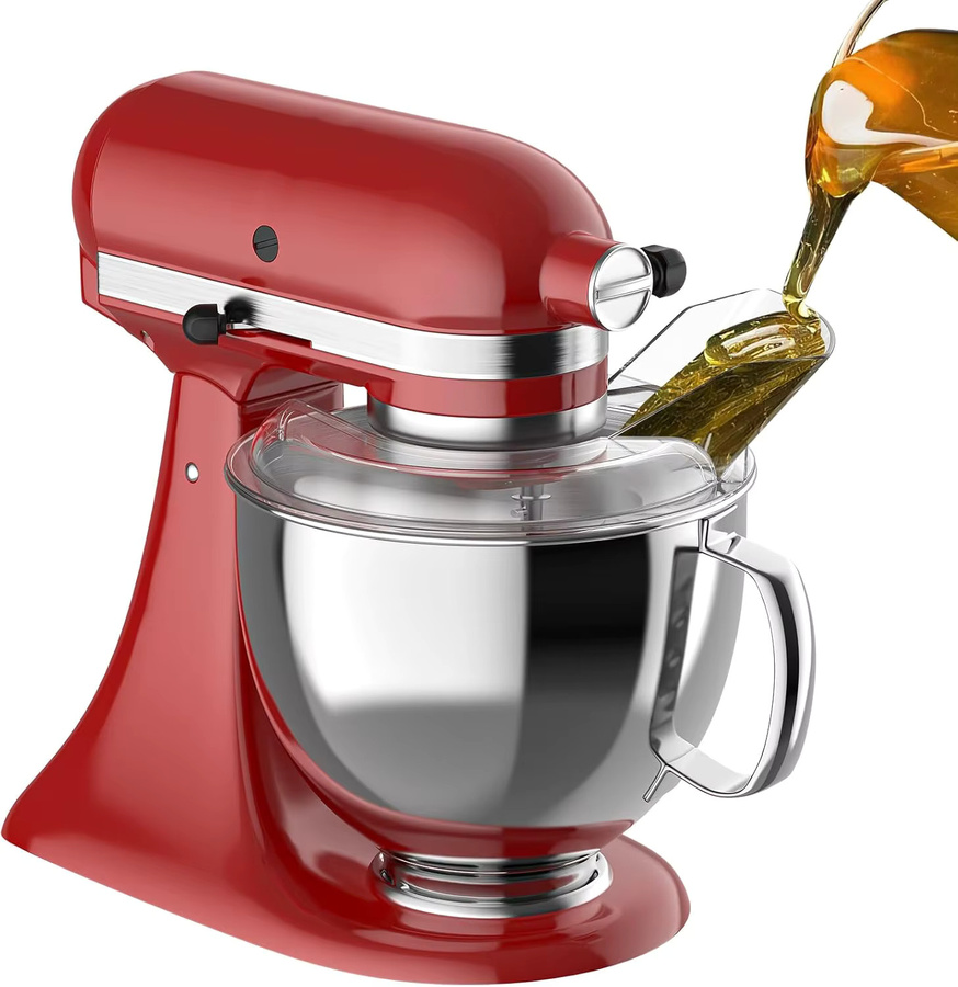 Ecure Fit Spritzschutz für KitchenAid Standmixer mit kippbarem Kopf, transparent, 4,5-5 QT - Bild 2