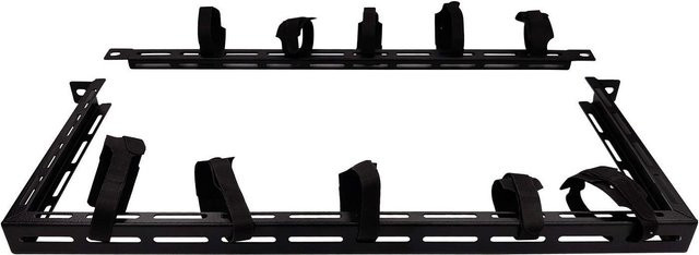 Lanview Kabelmanagement-Panel RAO220BL 19 Zoll 0,5HE Schwarz inklusive 10 Klettbänder - Bild 1
