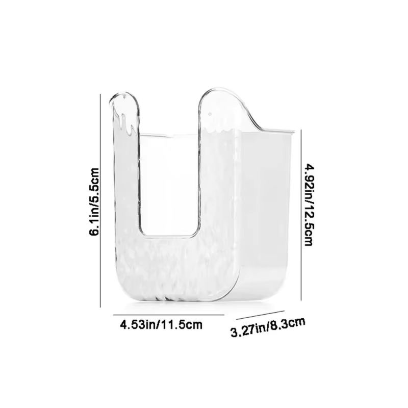 Wandmontierte Taschentuchbox aus Kunststoff in Transparent, platzsparender Toilettenpapierhalter und Serviettenbehälter für das Badezimmer - Bild 6