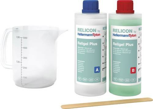 HellermannTyton Religel Plus 435-00756 2-Komponenten-Gel, transparent-grün, 500 ml - Bild 1