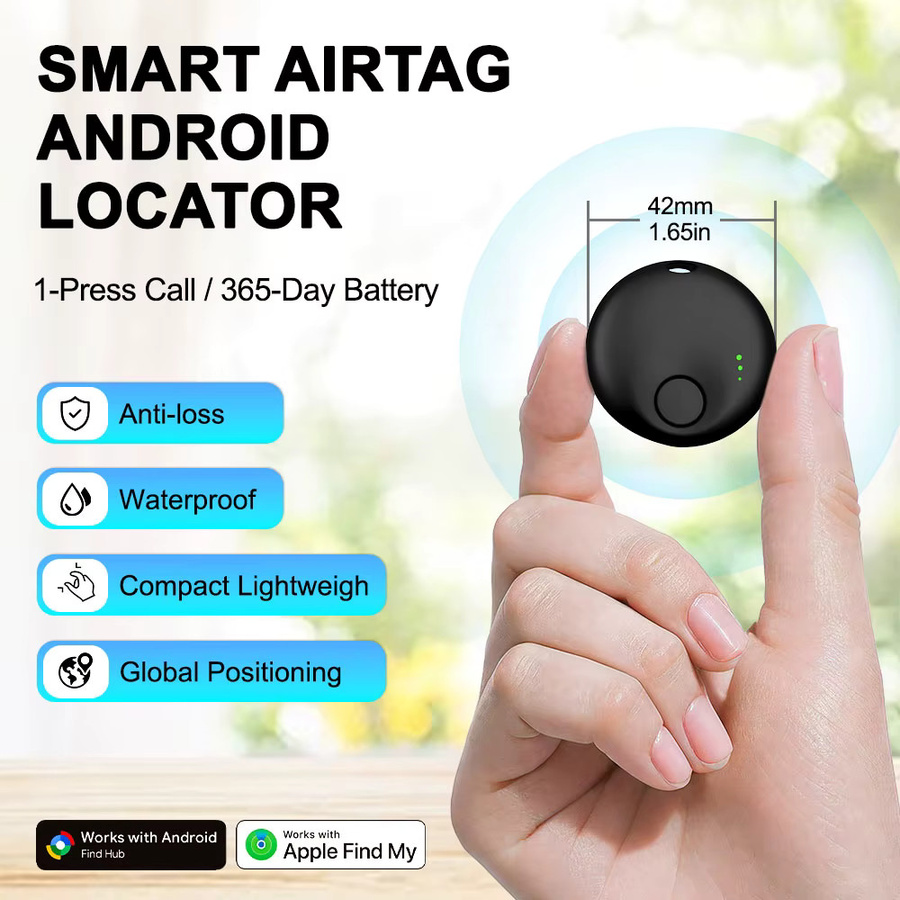 Peocke Smart Tags Bluetooth-Artikelfinder für Android, kompatibel mit Google Find My Device App, Tracker für Geldbörse, Gepäck und Schlüssel in Schwarz oder Weiß - Bild 2