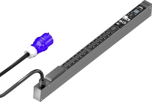 Rittal Rack-Stromverteilung DK 7979.410 in Grau mit IEC 60/320 C13 und C19 Anschlüssen sowie Ethernet/LAN - Bild 1