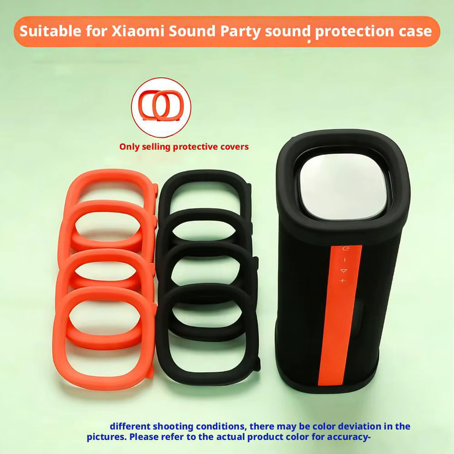 Sturzsichere Silikon-Schutzhülle für Xiaomi Sound Party Lautsprecher in Orange - Bild 4