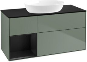 V&B Waschtischunterschrank Finion in Blau lackiert, Breite: 120 cm, Tiefe: 50,1 cm, Höhe: 50,1 cm - Bild 1