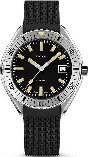 Doxa Armbanduhr SUB200 Sharkhunter, Automatik, Edelstahl, 42 mm, Schwarz - Bild 1