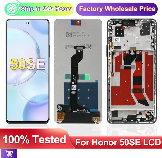 Huawei nova 9 SE 5G LCD Display Bildschirm mit Touch Panel Digitizer und Rahmen in Schwarz - Bild 1