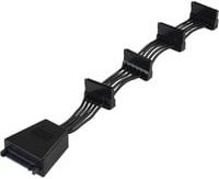 SilverStone CP06 SATA Y-Kabel 4x SATA in Schwarz und Silber - Bild 1