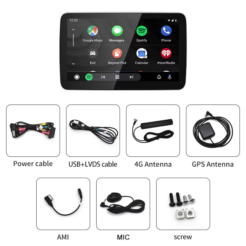 STWEI Auto Multimedia System mit 8,4 Zoll Android Bildschirm für Mercedes Benz GLE 350 450 GLS NTG 5.0 mit drahtlosem Android Auto und CarPlay in Schwarz - Bild 5