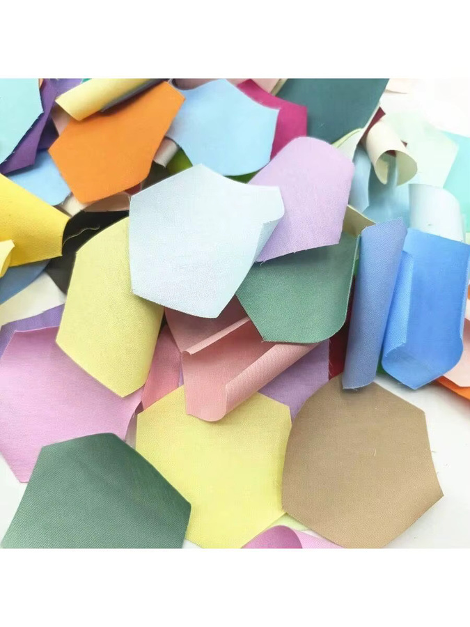 Mehrfarbiger sechseckiger Stoff für Patchwork, Quilten und Bastelarbeiten - Bild 2