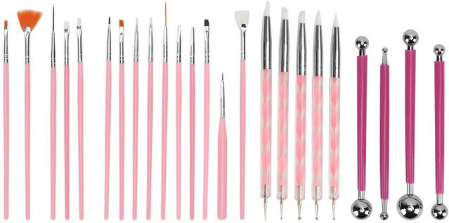 Igeteck Polymer Clay Modellierwerkzeug-Set für DIY-Projekte in Pink mit Stifthalter und Punktierstift - Bild 1