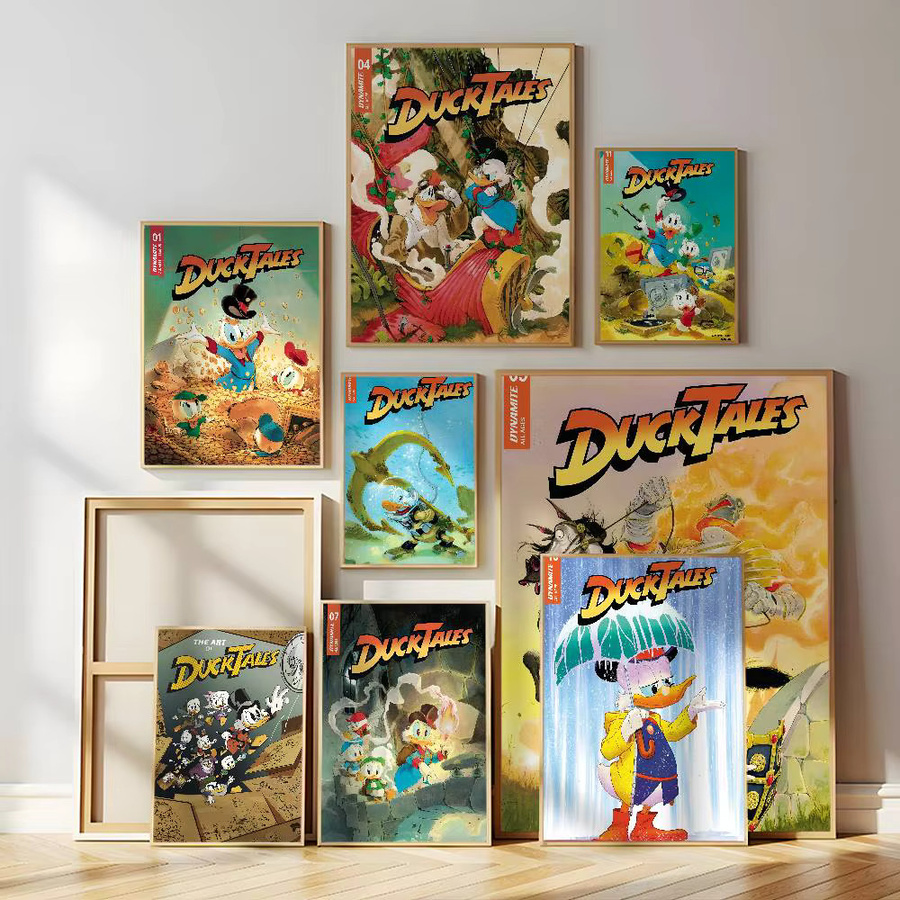 Cartoon Ente Anime T-Tales Wandbild Selbstklebender Wasserdichter Poster Aufkleber in Mehrfarbig - Bild 2