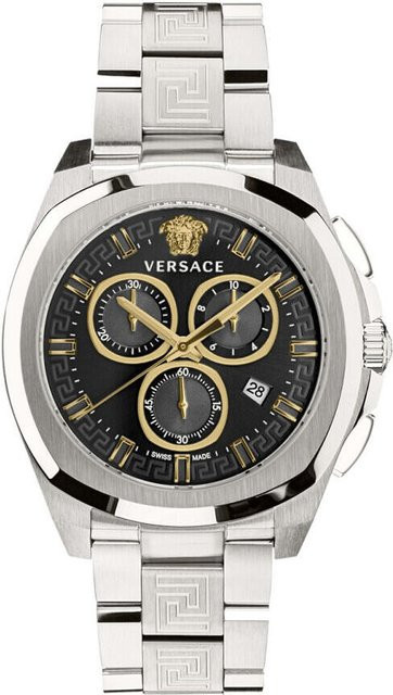 Versace Chronograph, Quarz, Edelstahl, Gold, 43 mm, Herren - Bild 1