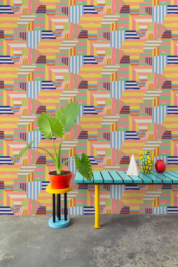 Coordonne Tapete Landscape Multicolor Streifen Vlies - Bild 1