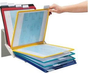 Durable Sichttafelständer VARIO PRO 10 Whiteboard-Set für Tisch und Wand, Multicolor - Bild 2