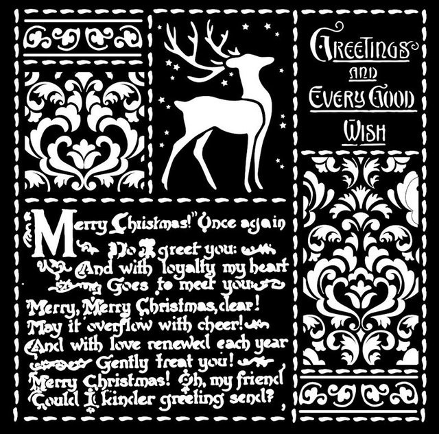 Schablone Christmas Letters - Bild 1