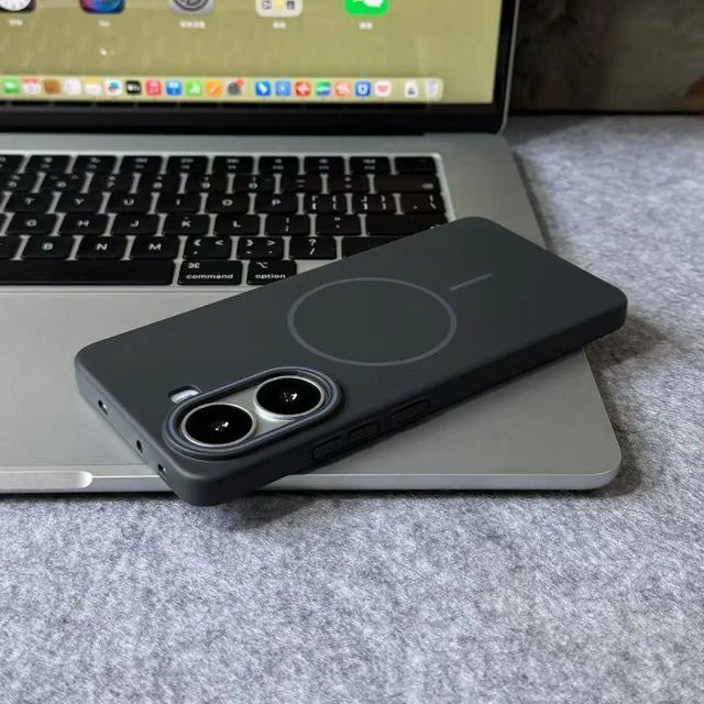 Xiaomi Schutzhülle für POCO X8 Pro Max und Redmi Turbo Max, Mattes Hart-PC-Cover mit Magnetfunktion für kabelloses Laden, Schwarz - Bild 1