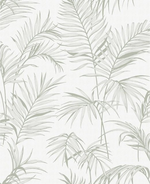 Superfresco Easy Vliestapete Litho Green mit floralem Naturdesign, Farbe: Green, B: 0,52 m, L: 10,05 m - Bild 1
