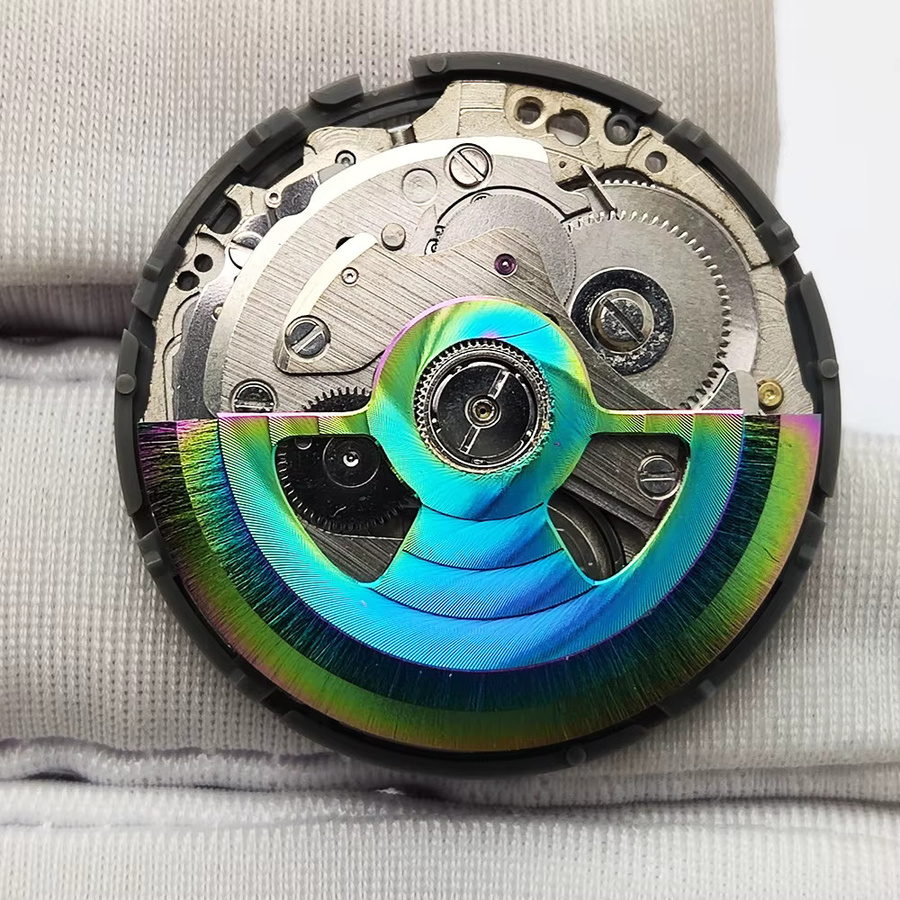 OUMASHI Armbanduhr, mechanisches Uhrwerk, blau/gold/schwarz/silber/roségoldfarbene Hämmer - Bild 2