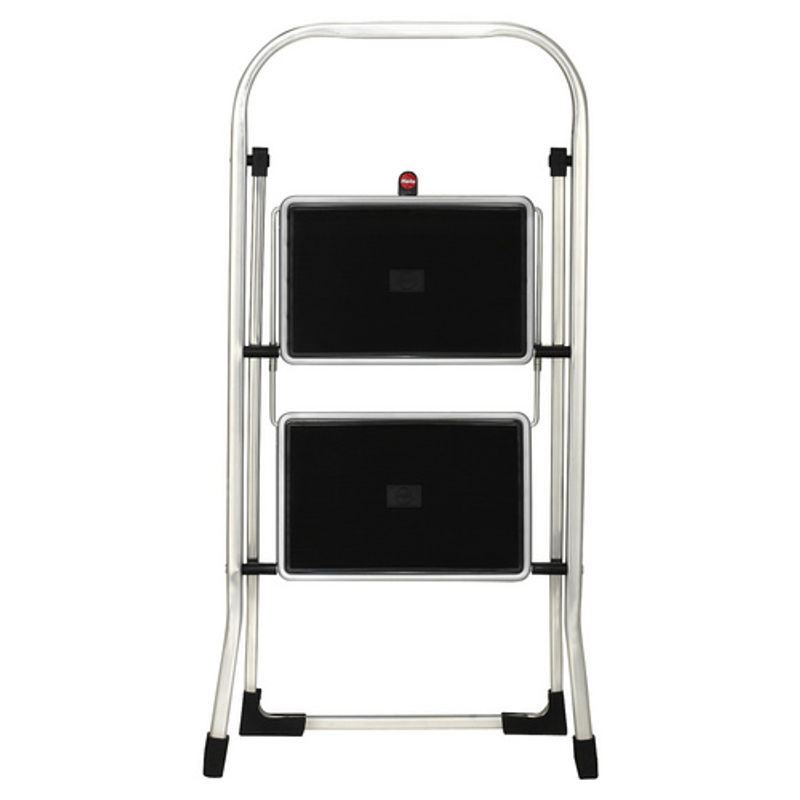 Hailo Klapptritt K70 StandardLine Aluminium Trittleiter 2 Stufen Silber Schwarz - Bild 3
