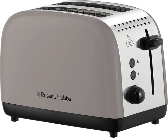 Russell Hobbs Colours Plus Toaster in Silber und Braun aus Edelstahl mit 1100 Watt - Bild 1