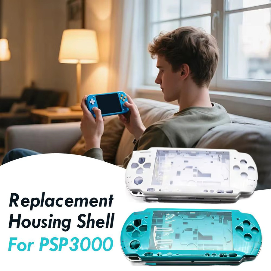 Sony Ersatz-Vollgehäuse für PSP3000-Konsole inklusive Tasten und Schrauben in Pink - Bild 3