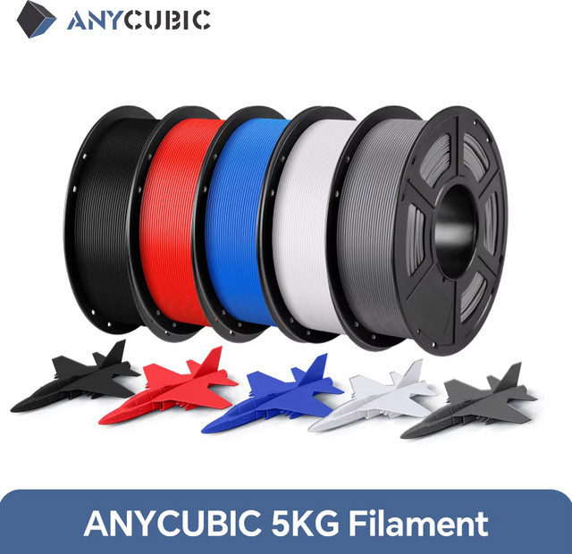 Anycubic PLA-Filament für FDM-3D-Drucker, 1,75 mm, Weiß, 5 kg - Bild 1