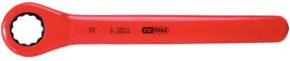 KS Tools Ratschenringschlüssel mit Schutzisolierung in Rot, 7/8" aus Chrom-Vanadium - Bild 1