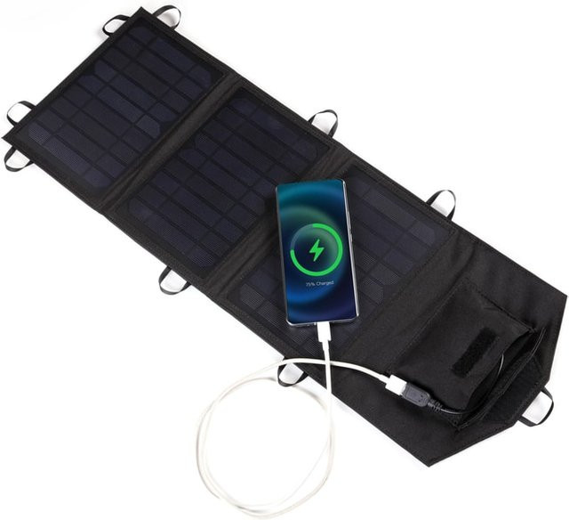 felixx Sol10P-3M Handy Solarpanel Solarladegerät 10,5 Watt in Schwarz - Bild 1