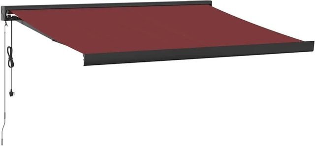 Automatische Markise vidaXL in Burgunderrot, B: 350 cm, T: 250 cm - Bild 1