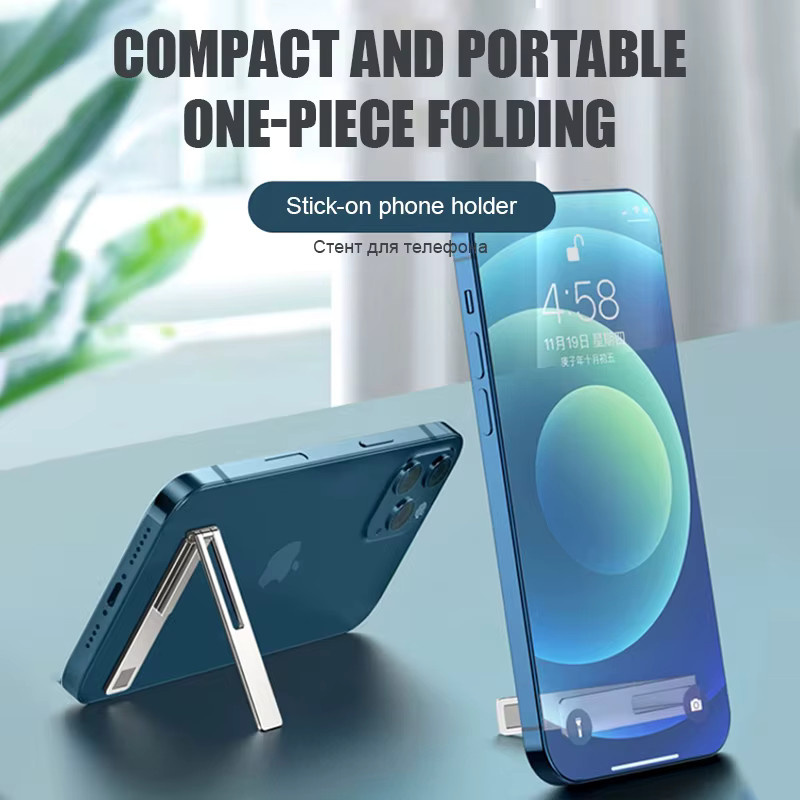 Universeller verstellbarer Handyhalter in Schwarz für iPhone, Samsung und Xiaomi als Desktop-Ständer - Bild 2