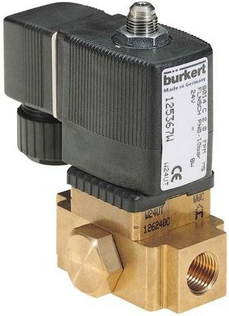 Bürkert Hubankerventil 125367 6014 24V Flansch G 1/8 Nennweite 2mm Direktwirkend - Bild 1