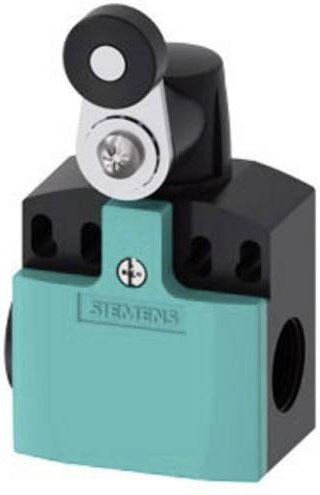 Siemens Positionsschalter 3SE5242-0HK21 mit Schwenkhebel aus Metall, Kunststoffrolle und Schutzart IP66/IP67, mehrfarbig - Bild 1